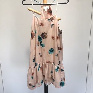 DRA Pink Halter Floral Dress